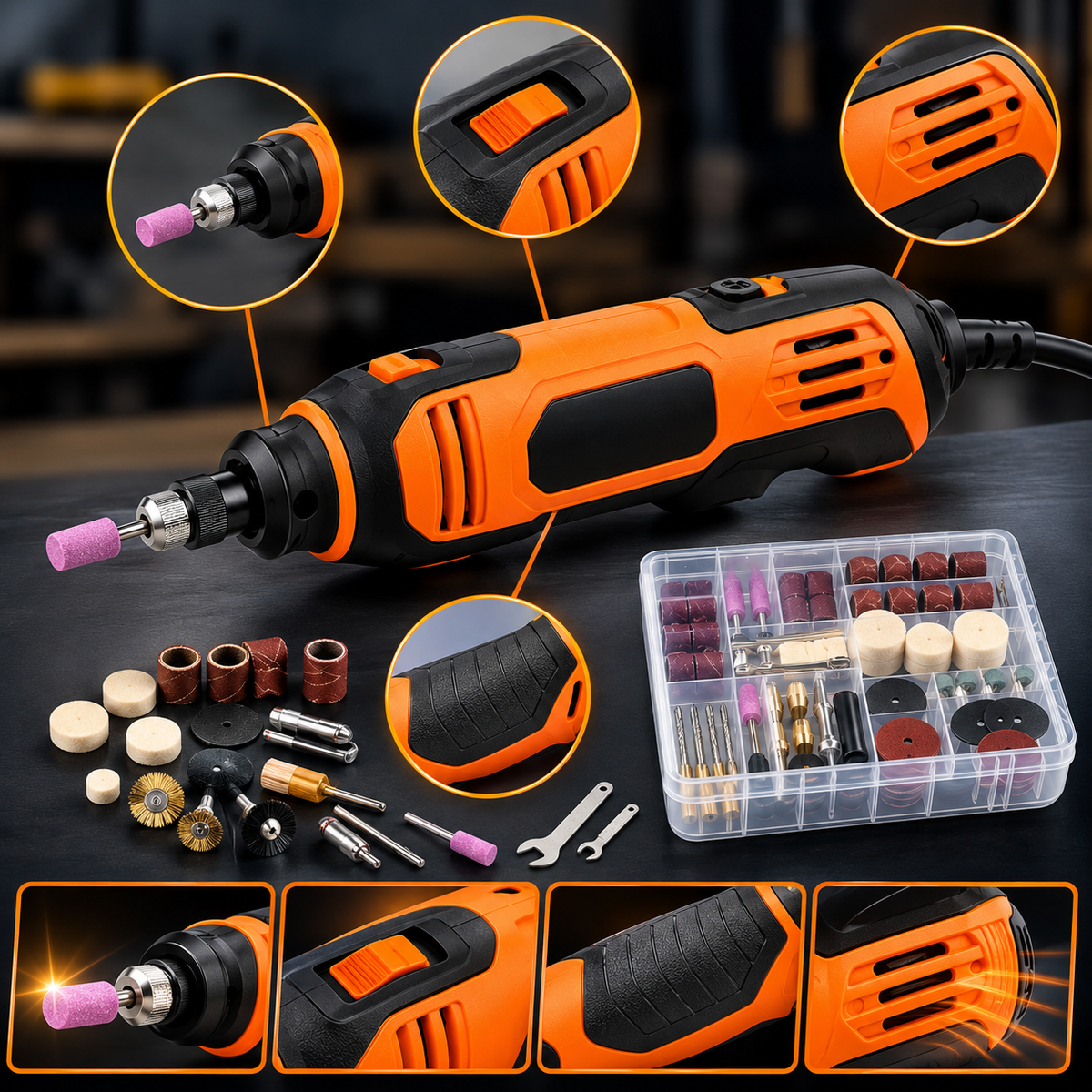 Mini Rotary Tool Kit – Multi-Purpose Precision Tool Set