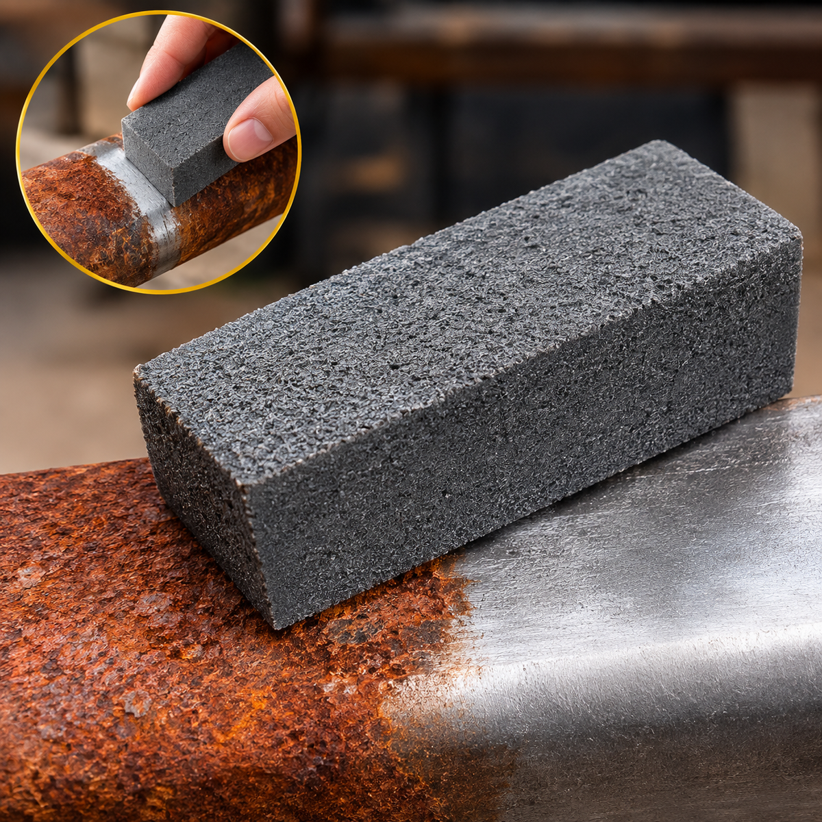 Rust Removal Block – Heavy-Duty Rust & Corrosion Cleaning Tool