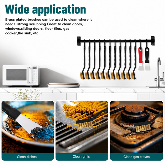 Brass Wire Cup Brush Set – Rust Removal & Metal Cleaning Brush