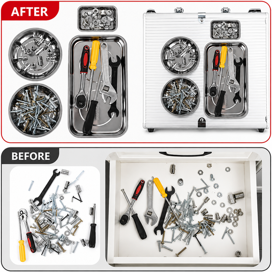 Magnetic Parts Tray – Magnetic Tool & Hardware Organizer