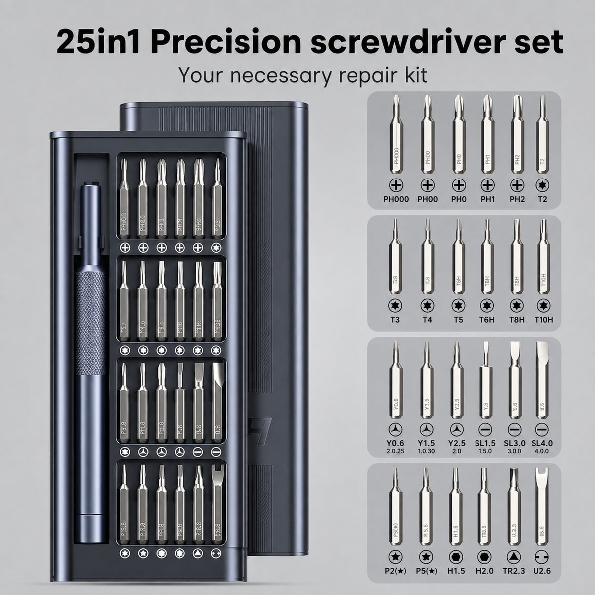 Precision Screwdriver Set – Magnetic Repair Tool Kit